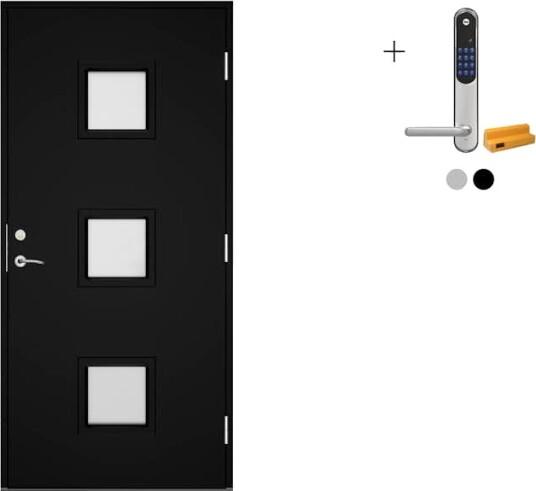 Ytterdør Swedoor Clever-Line+ Dovre med Yale Doorman Classic Home