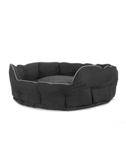 Dogman Bed Buddy Oval Black S 50X40X20Cm
