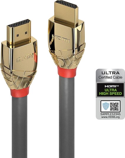 LINDY 5m Ultra High Speed HDMI 2.1 Cable Gold Line Factory Sealed LINDY 5m Ultra High Speed HDMI 2.1 Cable Gold Line Factory Sealed