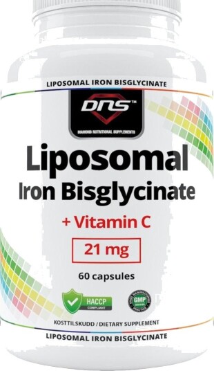 Liposomal Iron Bisglycinate + Vitamin C 60 kapsler Liposomal Iron Bisglycinate + Vitamin C 60 kapsler