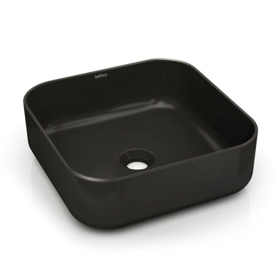 Bathco Dinan Bolle B38,5xd38,5cm - Porselen Svart Matt
