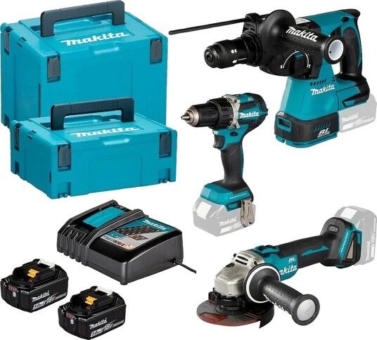 Makita Maskinsett 18V DLX3195JX1 LXT BL-M Makita Maskinsett 18V DLX3195JX1 LXT BL-M