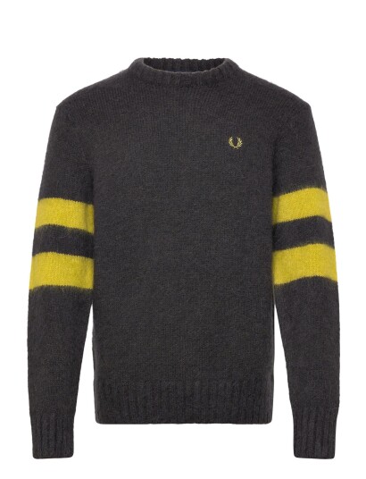 Fred Perry Chunky Tipped S Jmpr   Grey   XXL