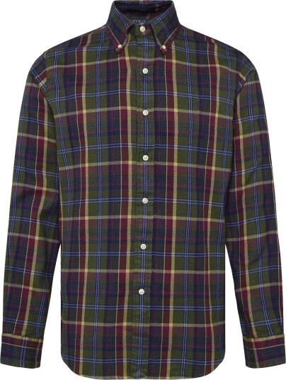 Polo Ralph Lauren Custom Fit Plaid Flannel Shirt Khaki green XXL