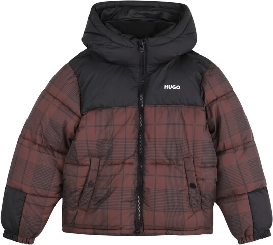 Hugo Kids Puffer Jacket CHICORY COFFEE 164