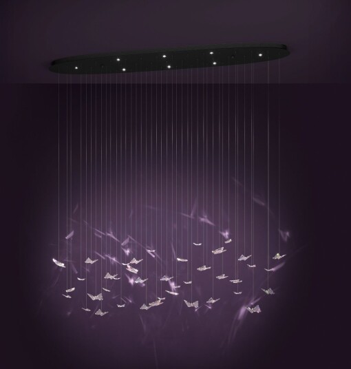 Adrados LED hengelampe oval 8 lyskilder   EGLO Stars of Light   Spisestue   Design   Metall   Med flere lyskilder