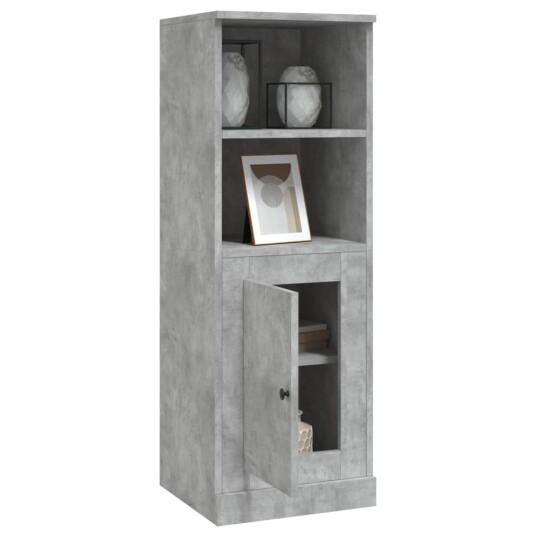 vidaXL Highboard betonggrå 36x35,5x103,5 cm konstruert tre