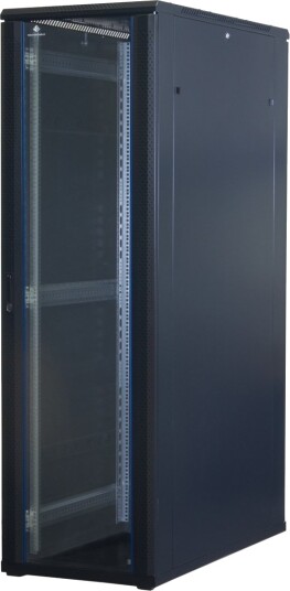 Rockstable Rs19-6242 Frittstående Hylle 42U 800 Kg Nøkkellås Rack Skinner Justerbare Bein