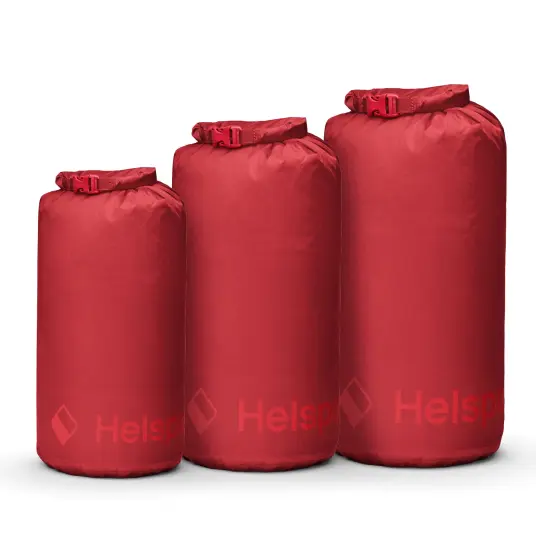 Helsport Trek Pro (L) Dry Bag Set OneSize, Ruby Red/Sunset Yellow