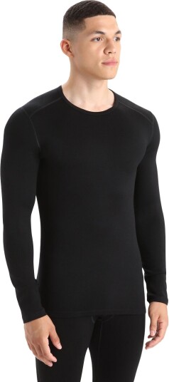 Icebreaker 260 Tech LS Crewe Herre Black M