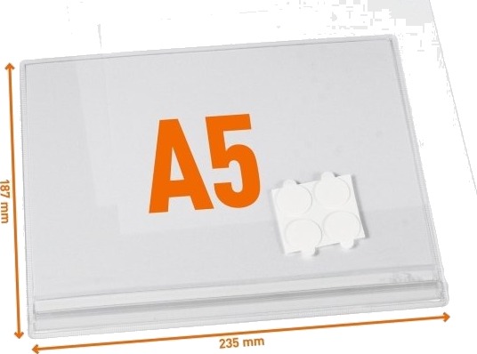 Vanntett Informasjonslomme A5 Selvklebende   5 Stk./Pakning