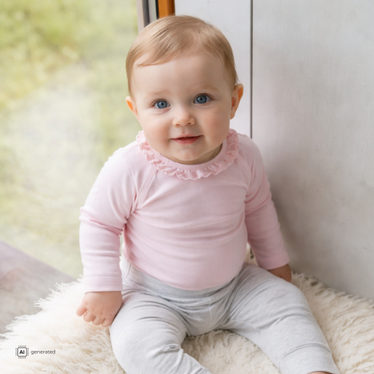 Hust and Claire - Body Bambus Buller Flounce Chalk Pink - 50