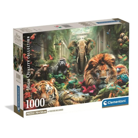 Clementoni Puslespill 1000 Brikker Mystic Jungle