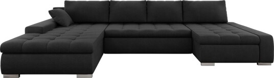 Gamal Sofa Dobbeldivan 4 seter   Svart