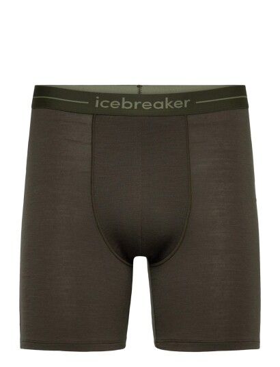 Icebreaker M Anatomica Long Boxers   Khaki green   XL