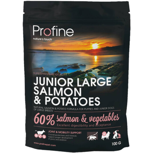 Profine Junior Large Hundefôr med Laks og Poteter 3 kg - Støtte for Ledd og Bevegelighet