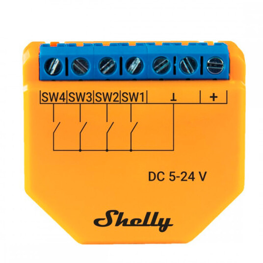 Shelly Qubino Wave Shutter Elektrisk Relé Sort Shelly Qubino Wave Shutter Elektrisk Relé Sort