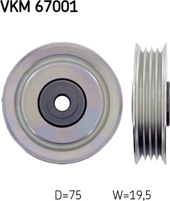 Løpehjul, vifterem SKF VKM 67001