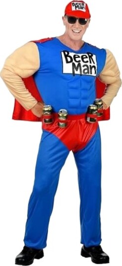 Widmann Super Beer Man Kostyme Voksen 