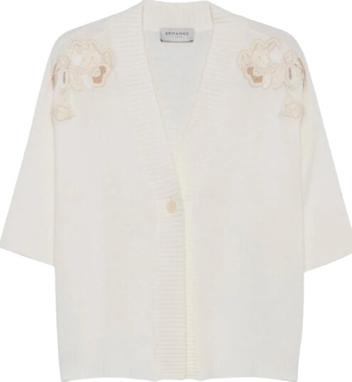 Ermanno Scervino Dame Strikkevarer Hvit L,