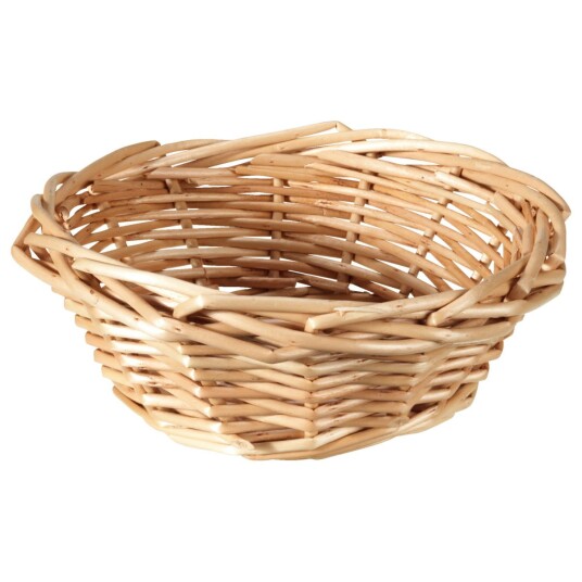 PULSIVA Flettet kurv Tenore rund; 16x6 cm (ØxH); Natur; Rund