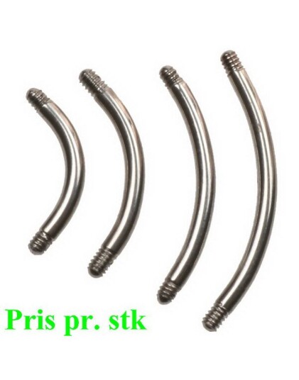 Utgått 12 x 16 mm Spesial banan stang for navle piercing