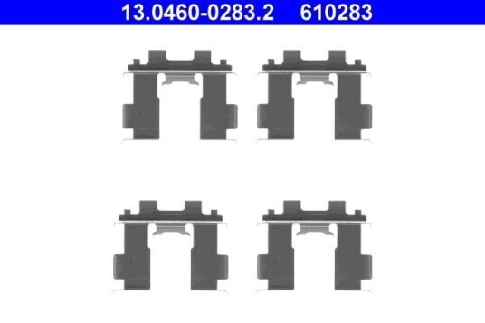 Tilbehørsett, skivebremse belegg ATE 13.0460-0283.2