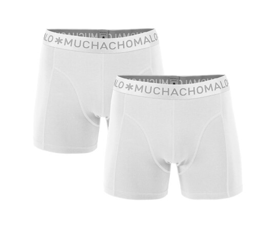 Muchachomalo Man 1010 Boxer Solid 2pk White M Muchachomalo Man 1010 Boxer Solid 2pk White M