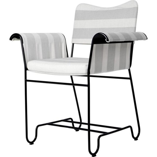 Gubi Tropique Spisestuestol Sort/Leslie Stripe 20 Gubi Tropique Spisestuestol Sort/Leslie Stripe 20