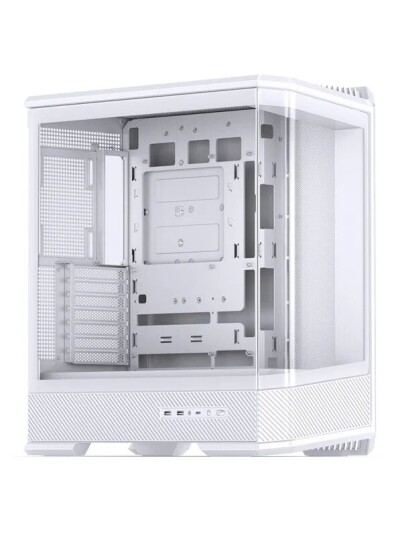 Jonsbo D400 Midi Tower Kabinett med Tempered Glass Hvit