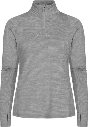 Röhnisch Women's Insulate Thermo Half Zip Grey Melange XS