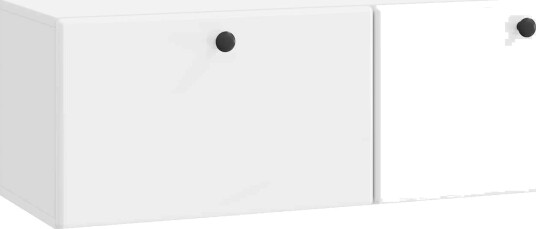 Vegghengt TV skap 98 x 31 x 30 cm Høgglans hvit Konstruert tre Vegghengt TV skap 98 x 31 x 30 cm Høgglans hvit Konstruert tre