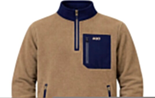 A QUESTION OF David Micro Fleece Halfway Zip   Brown   XXL