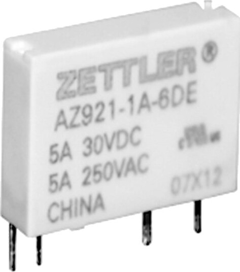 Zettler Electronics Az921 1Ae 12Def Printrelé 12 V/Dc 1 Stk.
