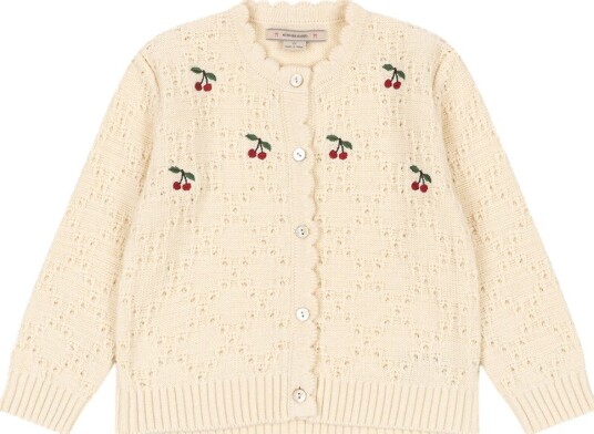 Konges Sløjd Cardigan   Kokosnøtt   Strikk   Smørkrem   Konges Sløjd   6 år (116)   Cardigan   Hvit
