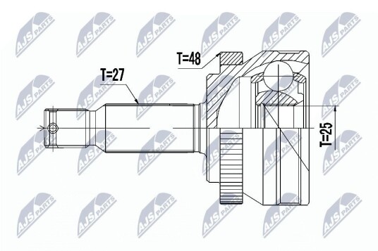 Nty Drivknute drivaksel NTY NPZ HY 517