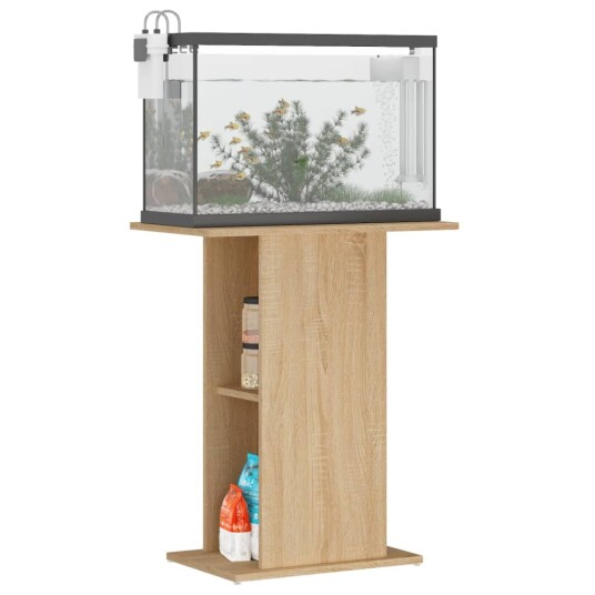 Akvariumstativ Sonoma Eik 60.5X36X72.5 cm Konstruert Tre