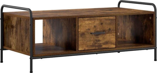 vidaXL Kaffebord Røkt Eik 99,5 x 49 x 41 cm Konstruert tre
