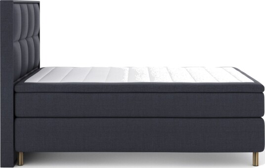 Select No 6 Komplett Sengepakke 160x200 Medium Memory/Pocket Blå/Metallben
