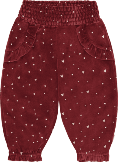 Hust&Claire Hust and Claire Hctrine bukse til baby New Maroon 74