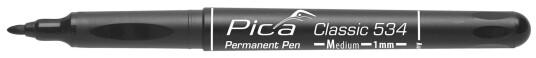 Pica Marker 534/46 Permanent merkepenn 1 mm spiss   Svart