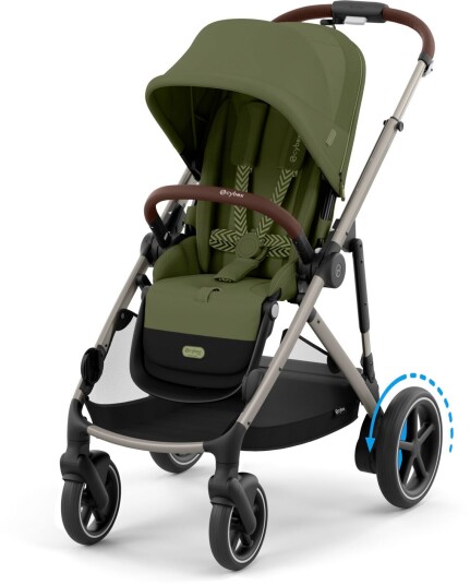 Cybex e GAZELLE S Sportsvogn Taupe/Moss Green