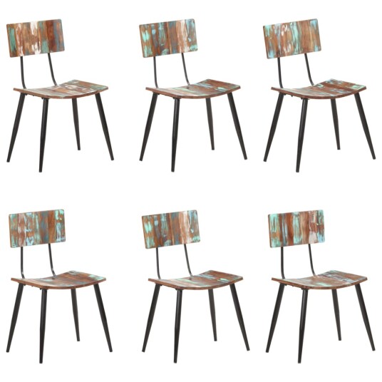  Spisestoler 6 stk gjenvunnet heltre 8720286066379