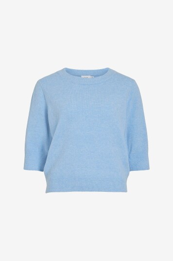 Vila Pullover viMalu O neck 3/4 Blå