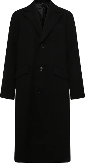 Weekday Oversized Single Breasted Wool Blend Coat BLACK M