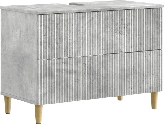 vidaXL Baderomsvaskeskap ARNHEM Betonggrå 82 x 41 x 59 cm