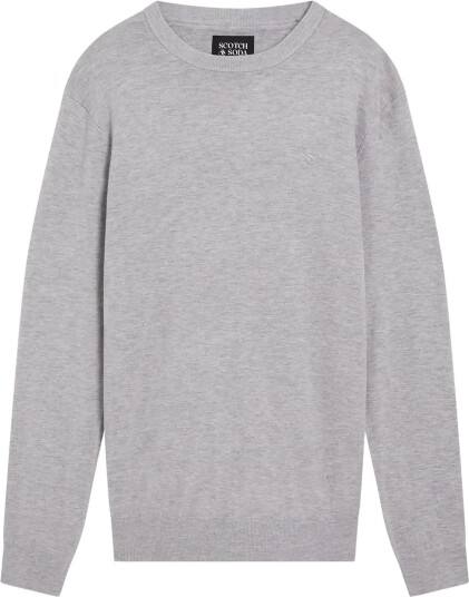 Scotch & Soda Core Viscose Pullover Crewneck   GREY MELANGE   XXL