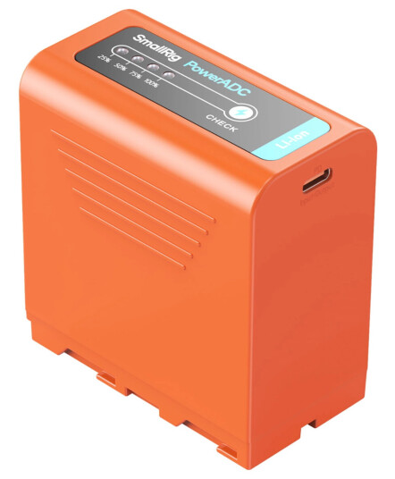 SmallRig 4972 NP-F970 Kamerabatteri USB-C. Orange