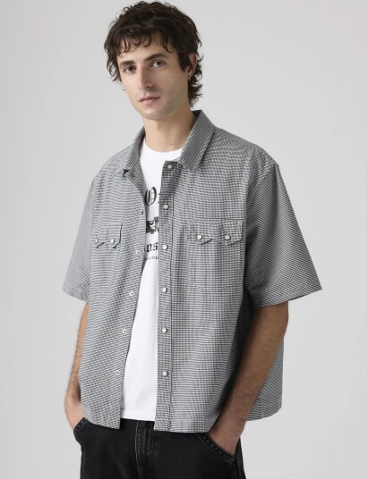 Levi"s® Ss Boxy Western Llewelyn Plaid Multi/patterned L