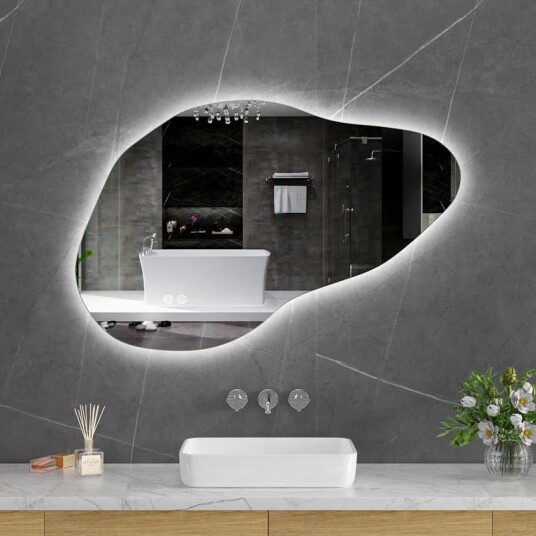 Baderomsspeil Lyfco med LED Belysning 100x65 cm